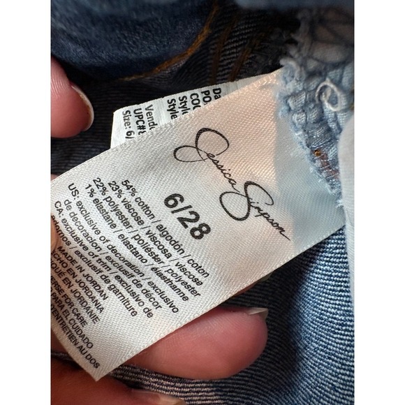 Jessica Simpson‎ Rolled Crop Skinny Jeans Women's Size 6/28 Denim - Picture 4 of 5
